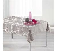 Nappe Rectangulaire Rose des Vents 140x300cm Taupe