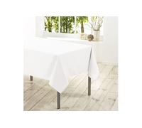 Nappe rectangle 140 x 300 cm polyester uni essentiel Blanc