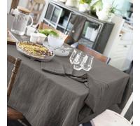 Nappe Rectangle 150x250 cm Gaze de Coton Granit