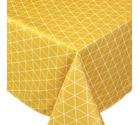 Nappe rectangle 150x250 cm imprimée 100% polyester PACO géométrique jaune Maïs