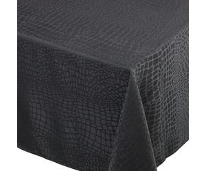 Nappe rectangle 150x250 cm Jacquard 100% polyester LOUNGE noir