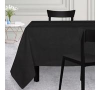 Soleil d'ocre, Venise Nappe Anti-tâches, Noir, 150x250 cm