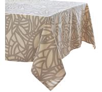 Nappe rectangle 160x200 cm ÉVA Beige écru coton + enduction acrylique