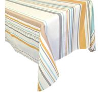 Nappe rectangle 160x250 cm 100% coton ZOÉ beige moutarde