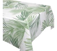 Nappe rectangle 160x300 cm OASIS vert 100% coton + enduction acrylique
