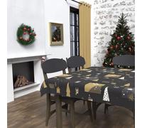 Nappe Rectangle Anti-Tâches 140x240 Cm Sapin Noir, Par Soleil D'ocre