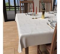 Nappe Rectangle Anti-Tâches 150x300 Cm Luxury Blanc, Par Soleil D'ocre