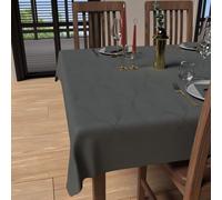 Nappe Rectangle Anti-Tâches 150x300 Cm Luxury Gris, Par Soleil D'ocre