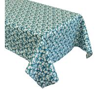 Nappe rectangle enduit 150x300 cm ASTER bleu Pétrole