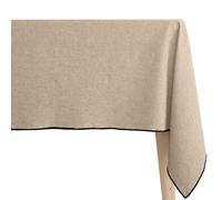 Nappe rectangulaire 100% coton lavé 160x200 cm HONO beige sable