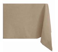 Nappe rectangulaire 100% coton lavé 160x200 cm HONO marron camel