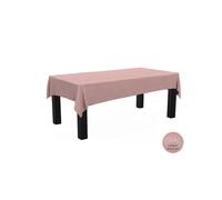 Nappe rectangulaire - 1001jouets.fr - Lino 260x170cm - Coloris rose - Polyester - Lavable en machine