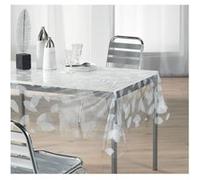 Nappe rectangulaire - 140 x 240 cm - feuilles Blanc G