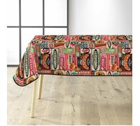 Douceur d'Intérieur – Nappe rectangulaire Americano – PVC imprimé – 140 x 240 cm – Rouge