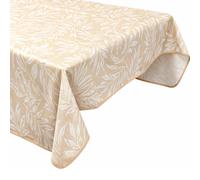 Nappe rectangulaire 140x220 cm antitaches VERDURE jaune sable
