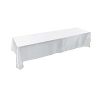 Nappe Rectangulaire 145x320cm Polyester Lavable Résistante Taches Mariage Banquet Réception Dîner Fête Suitable for Buffet Extérieur