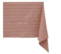 Nappe rectangulaire 160x200 cm 100% coton LILI marron terre cuite