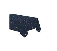 - Nappe rectangulaire antitache et infroissable Etoiles scintillantes - 150 x 240 cm - Bleu et or - Etoiles scintillantes Douceur d'intérieur