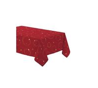 - Nappe rectangulaire antitache et infroissable Etoiles scintillantes - 150 x 240 cm - Rouge et or - Etoiles scintillantes Douceur d'intérieur