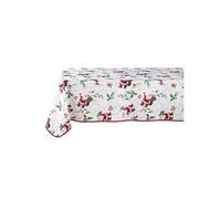 - Nappe rectangulaire antitache et infroissable Père Noël - 150 x 240 cm - Blanc et rouge - Père Noël Douceur d'intérieur