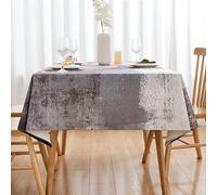 Nappe Rectangulaire Café 100 x 140 cm Moderne Art Peinture Nappes Aspect Lin Table Lavable Nappe pour Automne Hiver Fête Jardin Mariages Vacances Décoration Esthétique de Table