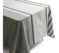 Nappe rectangulaire en polycoton 160x300 cm ASKEL vert Sauge