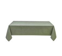 Home Maison - Nappe Rectangulaire Enduite Anti Tache - 100% Polyester - Déperlant - pour Table Cuisine ou Jardin - Ourlet Qualitatif - Facile Entretien - 145 x 240 cm - Vert Olive