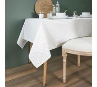 HOME DECO FACTORY - TX9186 Nappe Motif Étoile Dorée 140x250 cm, Élégante et Polyvalente, pour Dîners et Fêtes, Textile Chic, Facile à Entretenir, Taille 140x250 cm, Couleur Doré