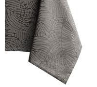 Nappe rectangulaire Gaia 140 x 340 cm - polyester brun anti-tâche