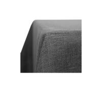 Deconovo Nappe Rectangulaire Tissu Effet Lin Déperlante Gris Foncé | 130x280 cm, 1 pièce, Nappe Exterieur Anti Tache et Lavable, Décoration, pour Table, Jardin, Terrasse, Cuisine et Pique Nique