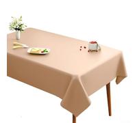 Nappe rectangulaire imperméable en PVC résistante aux taches facile d'entretien lavable pour salle à manger, cuisine, fête, buffet blanc, gris, rouge, vert, 140 x 180 cm (140 x 180 cm rouge tibétain)
