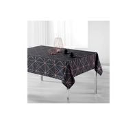 Nappe Rectangulaire Imprimée Quadris 150x240cm Anthracite
