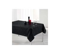 Nappe Rectangulaire Imprimée Shantung 150x240cm Noir