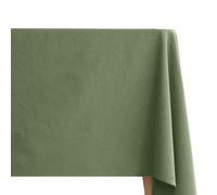 Nappe rectangulaire lin et coton 170X300 cm MATTIS vert mousse