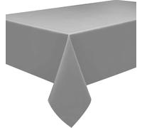 Nappe rectangulaire MAGNA COLLECTION 140x200 cm - 100% Coton Gris - Lavable et Réutilisable - Idéale pour Noël, Repas, Fêtes et Décoration de Saison