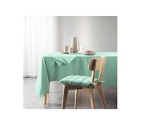 Douceur d'Intérieur Nappe rectangulaire Mistral 140 x 240 cm Menthe Coton recyclé
