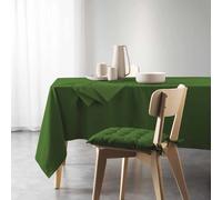 Douceur d'Intérieur Nappe rectangulaire Mistral 140x240 cm Coton recyclé Vert