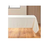 Douceur d'Intérieur – Nappe rectangulaire Pauline – 140 x 240 cm – Polyester & lin – Naturel