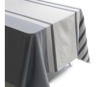 Nappe rectangulaire polycoton 160x300 cm ASKEL bleu Brume