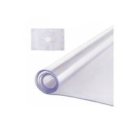 Nappe rectangulaire transparente en PVC 61 x 121 9 cm épaisseur 2 mm imperméable et facile à nettoyer bureau cuisine