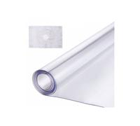 Nappe rectangulaire transparente en PVC 91 4 x 137 2 cm épaisseur 1 5 mm imperméable protection table bureau cuisine