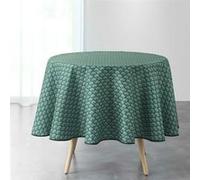 Douceur d'Intérieur Nappe ronde imprimée Art Chic 180 cm polyester Vert