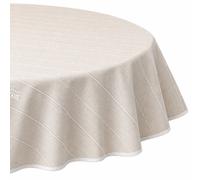 Nappe ronde 160 cm antitaches BALANCE couleur beige