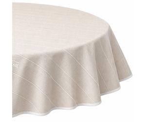 Nappe ronde 160 cm antitaches BALANCE couleur beige