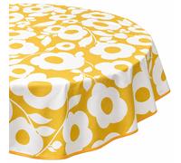 Nappe ronde 160 cm antitaches GRANDIR jaune