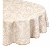 Nappe ronde 160 cm antitaches VERDURE jaune sable