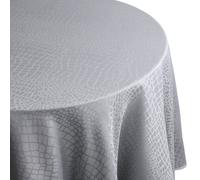 Nappe ronde 180 cm Jacquard 100% polyester LOUNGE perle