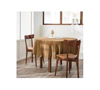Nappe Ronde Ø180cm Gaze de Coton Camel - OUREA - ALTOBUY Marron G
