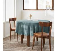 Nappe Ronde Ø180cm Gaze de Coton Canard - OUREA - ALTOBUY Bleu G