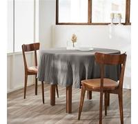 Nappe Ronde Ø180cm Gaze de Coton Granit - OUREA - ALTOBUY Gris G